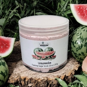 WATERMELON Exfoliating Foaming Sugar Body Scrub, 10 oz jar
