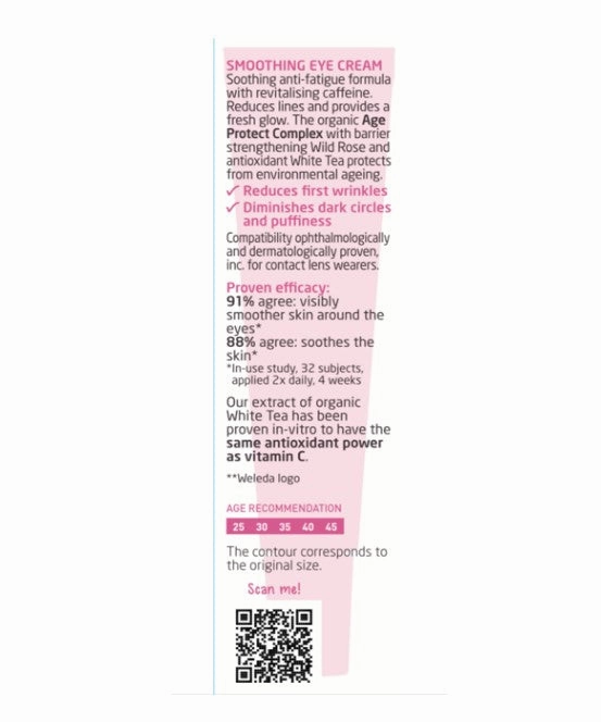 Weleda Smoothing Eye Cream Wild Rose & White Tea 12ml