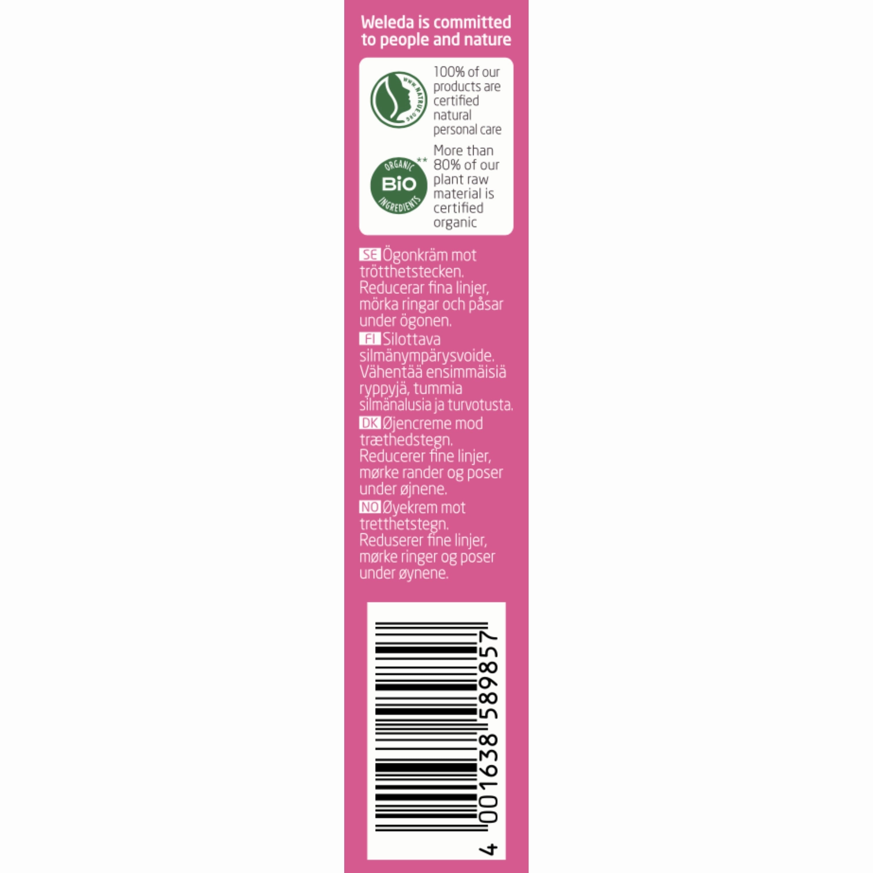Weleda Smoothing Eye Cream Wild Rose and White Tea