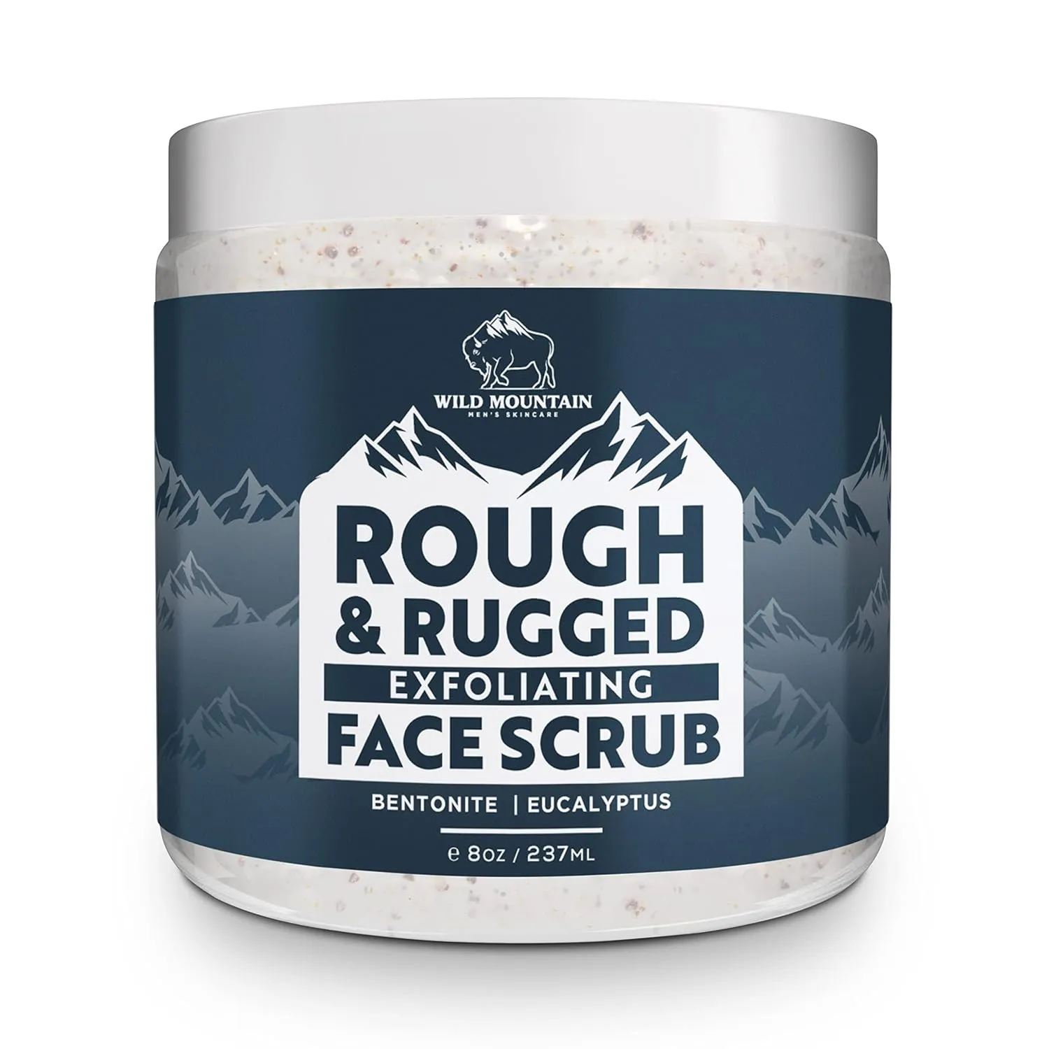Wild Mountain Rough & Rugged Face Scrub - Micodermabrasion Mens Facial Exfoliator, Face Wash