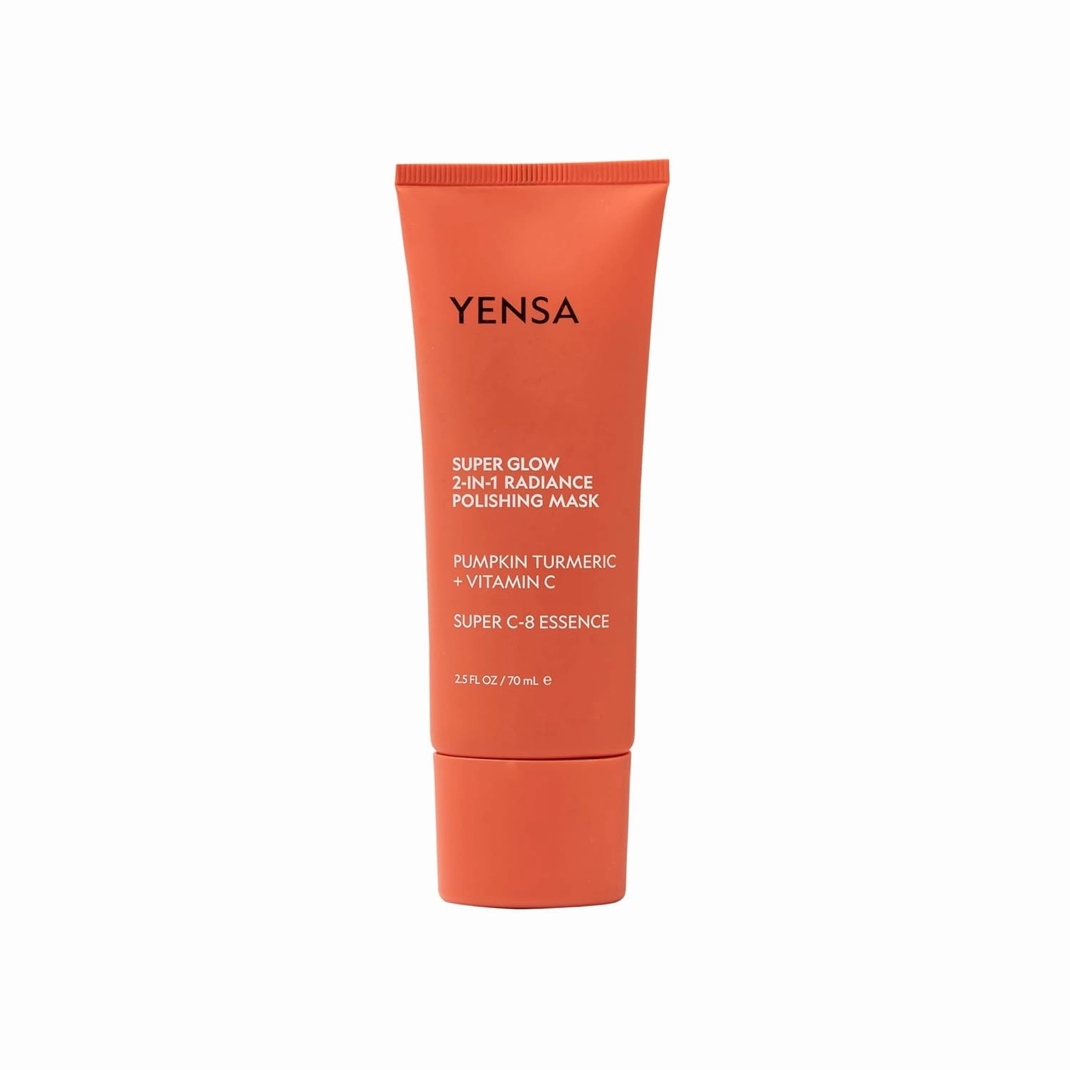 YENSA Super Glow Radiance Polishing Mask - 2-in-1 Face Exfoliator & Hydrating Mask with Pumpkin, Turmeric & Papaya - Hydrating, Radiance-Boosting & Soothing Exfoliant (2.5 Fl oz)