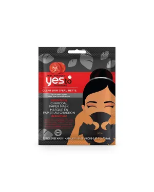 Yes to Tomatoes Clear Skin Detoxifying Charcoal Paper Mask (Pack of 6)